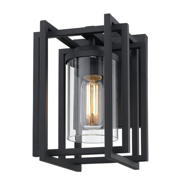 Tribeca Natural BlackOne-Light Outdoor Wall Sconce, image 1